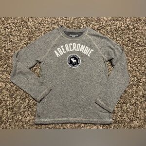 Abercrombie Kids Grey Long Sleeve T Shirt Boys Size 7/8